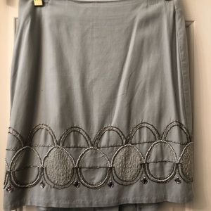 Banana Republic beaded mini skirt